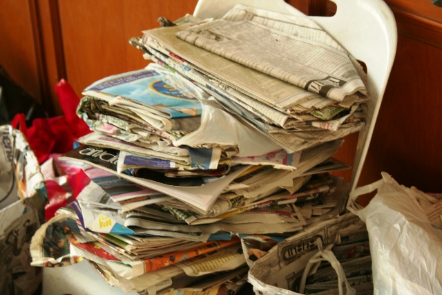 Waste newspaper