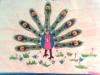 Peacock made with icream sticks by Vandana chauhan