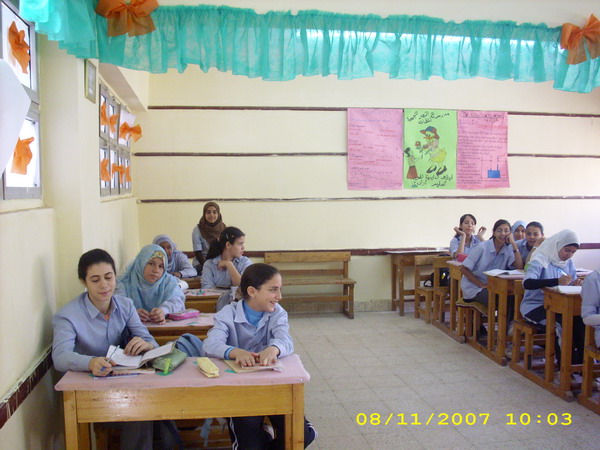 Mennah's class in Egypt