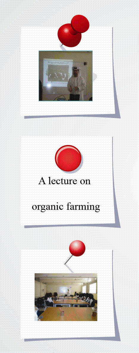 A lecture about the importance of organic farming