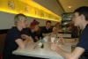 Having some food in Paris airport on the way out. 